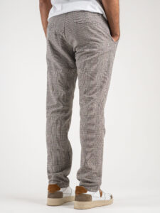 IMPERIAL Pantalone chinos da abito a quadri PD4KGCX MoroPanna (1)