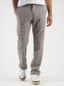 IMPERIAL Pantalone chinos da abito a quadri PD4KGCX MoroPanna (2)
