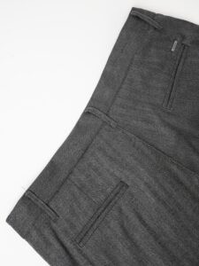 IMPERIAL Pantalone chinos da abito fantasia spigata PWB0GDX Antracite (5)