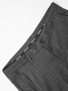 IMPERIAL Pantalone chinos da abito fantasia spigata PWB0GDX Antracite (6)