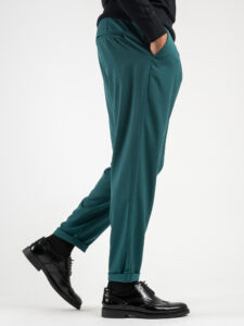 IMPERIAL Pantalone da abito con gamba morbida e pinces PD9CGAP Persiano (2)
