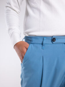 IMPERIAL Pantalone da abito con gamba morbida e pinces PD9CGAP Steel2