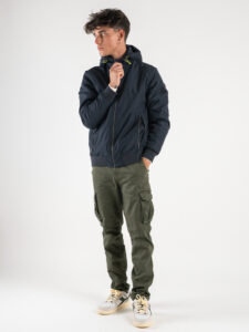 ONLY&SONS Bomber con cappuccio e zip MAZE 22026112 Dark Navy (1)