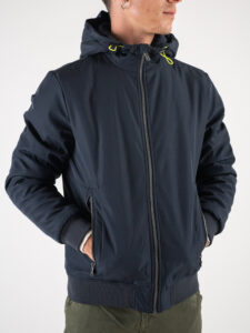 ONLY&SONS Bomber con cappuccio e zip MAZE 22026112 Dark Navy (3)
