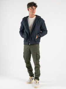 ONLY&SONS Bomber con cappuccio e zip MAZE 22026112 Dark Navy (4)