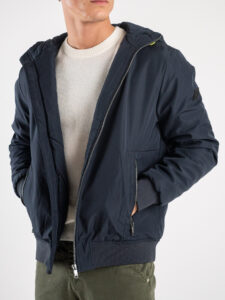 ONLY&SONS Bomber con cappuccio e zip MAZE 22026112 Dark Navy (5)