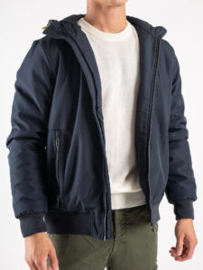 ONLY&SONS Bomber con cappuccio e zip MAZE 22026112 Dark Navy (6)