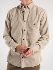 ONLY&SONS Camicia in velluto con colletto e tasca frontale NEW TERRY 22026296 Silver Lining (5)
