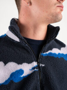 ONLY&SONS Felpa orsacchiotto con con collo alto REMY RLX 22027055 Dark Navy (1)