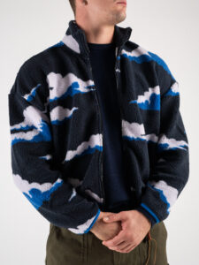 ONLY&SONS Felpa orsacchiotto con con collo alto REMY RLX 22027055 Dark Navy (4)