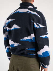 ONLY&SONS Felpa orsacchiotto con con collo alto REMY RLX 22027055 Dark Navy (6)
