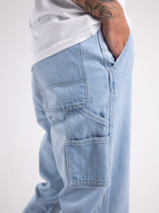 ONLY&SONS Jeans lavaggio chiaro con tasconi sul retro EDGE 22026766 Light Blue Denim5
