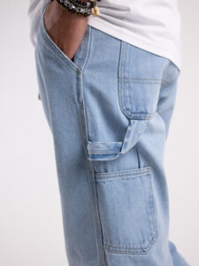 ONLY&SONS Jeans lavaggio chiaro con tasconi sul retro EDGE 22026766 Light Blue Denim7