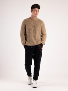 ONLY&SONS Maglione girocollo intrecciato BART 22025536 Chinchilla3