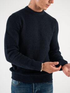 ONLY&SONS Maglione girocollo intrecciato BART 22025536 Dark Navy (1)