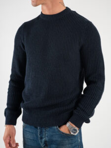 ONLY&SONS Maglione girocollo intrecciato BART 22025536 Dark Navy (5)