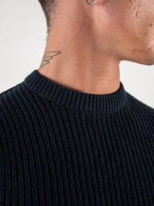ONLY&SONS Maglione girocollo intrecciato BART 22025536 Dark Navy (6)