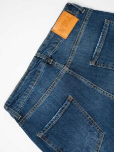 OVER-D Jeans slim fit cinque tasche senza rotture OC1F0W0D02 Blu (5)