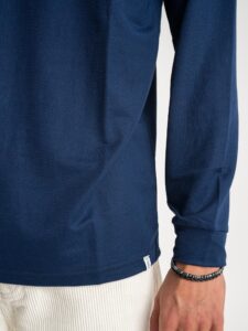 OVER-D T-shirt basica a manica lunga OE1F2W3T03 Blu (1)