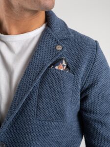 V2 Giacca in maglia misto lana merino con pochette GULOPE Jeans (4)