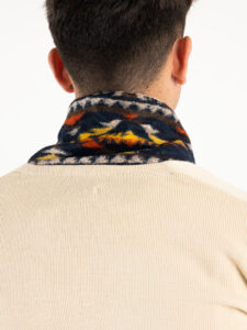 V2 Giacca in maglia misto lana monopetto con toppe GULTTIN Burro10