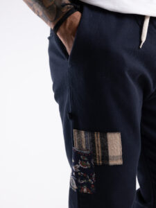 V2 Jeans con coulisse, piccole graffiature e pacht laterali DRILL Blu6