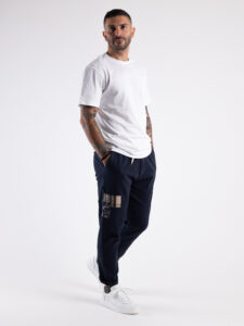 V2 Jeans con coulisse, piccole graffiature e pacht laterali DRILL Blu8