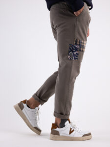 V2 Jeans con coulisse, piccole graffiature, pacht laterali DRILL Fango5