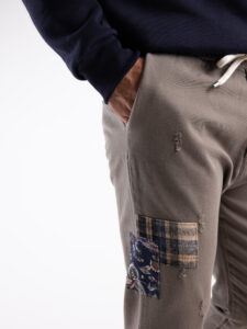 V2 Jeans con coulisse, piccole graffiature, pacht laterali DRILL Fango8