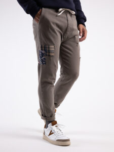 V2 Jeans con coulisse, piccole graffiature, pacht laterali DRILL Fango9