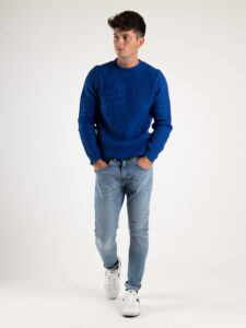 V2 Maglione misto lana con strappi MASTR Royal1