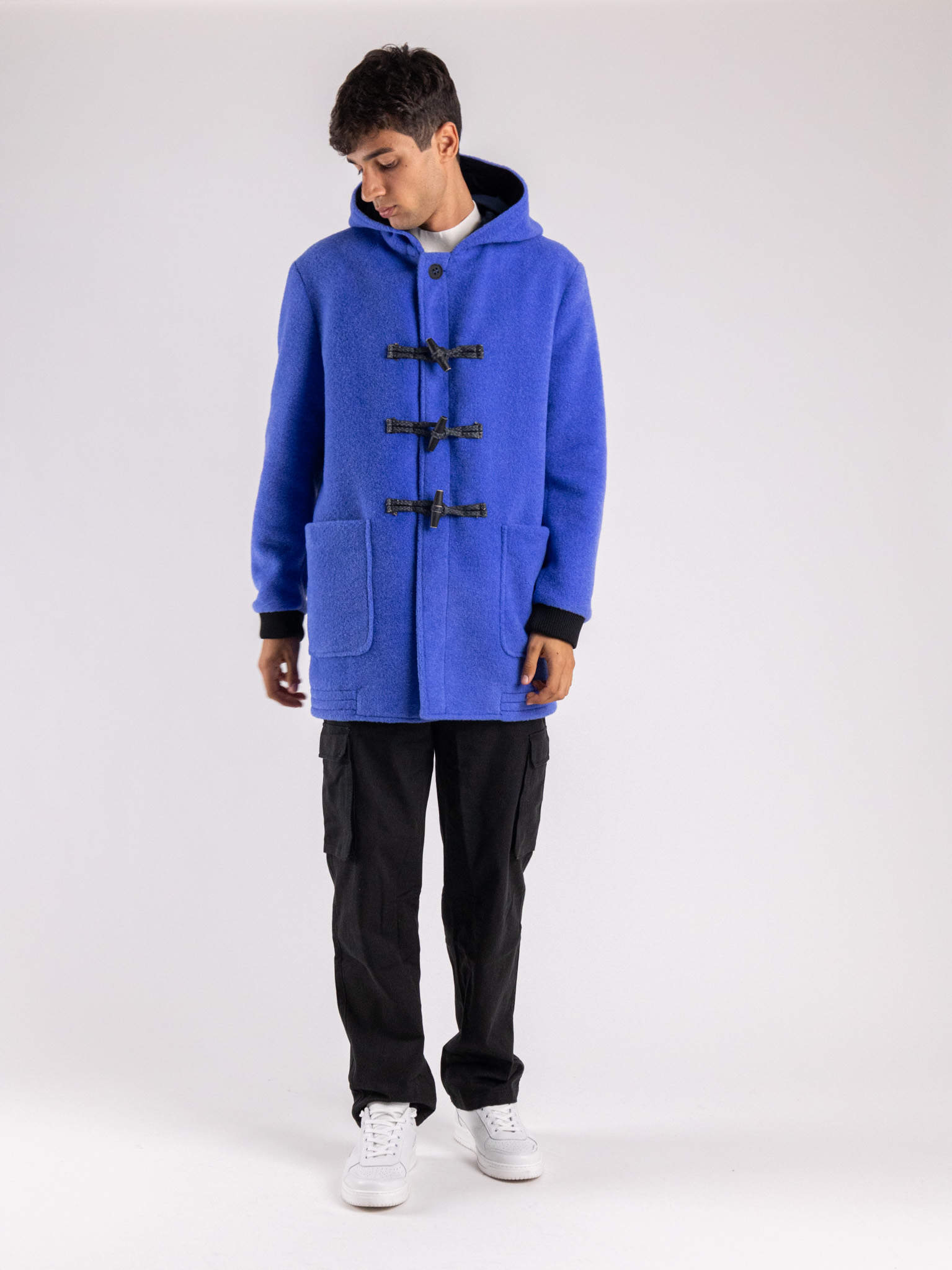 ALTATENSIONE Cappotto montgomery con cappuccio e alamari BUFALO Viola Prezzo 0 00 Estasi Fashion