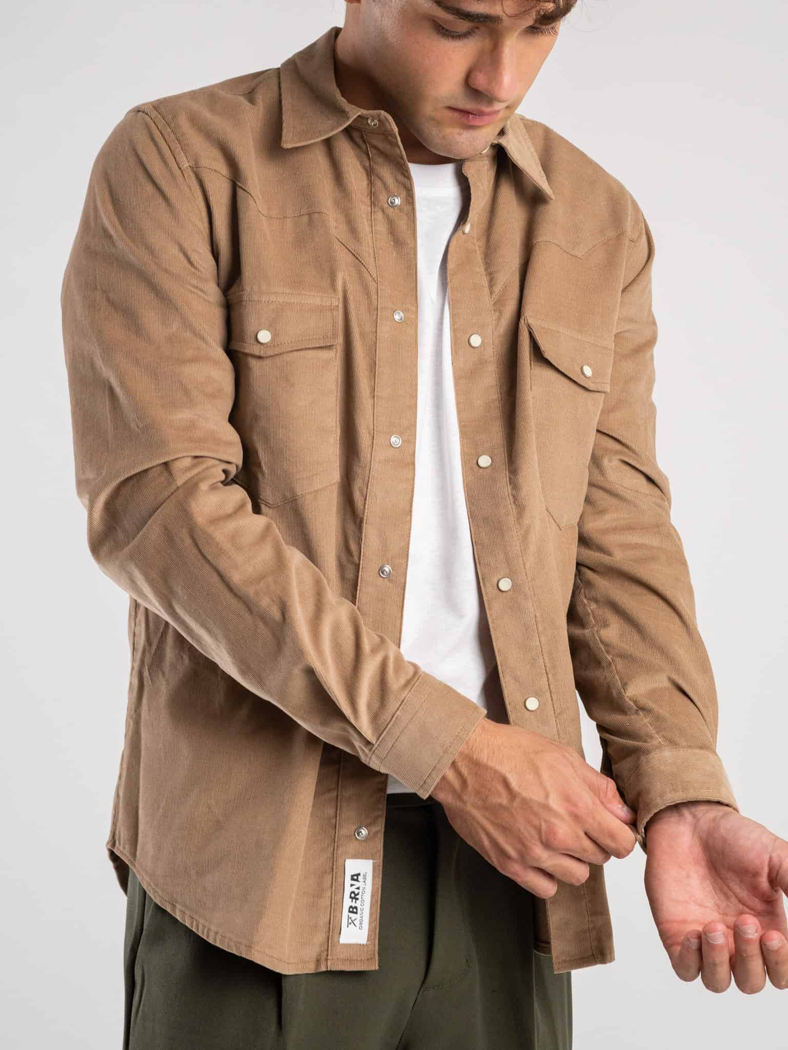 Camicia cammello on sale