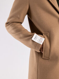 BERNA Cappotto lungo con bottoni 233079 Cammello (6)