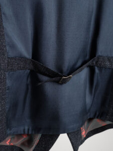 BERNA Gilet da abito in microfantasia 233173 Blu (5)