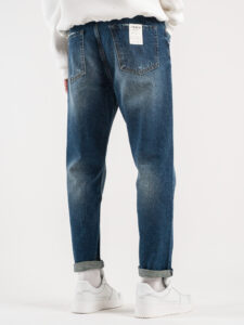 BERNA Jeans slavato senza rotture 233092 Blu (1)