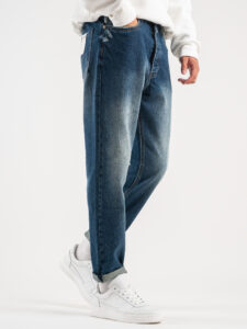 BERNA Jeans slavato senza rotture 233092 Blu (4)