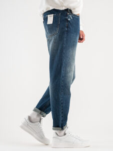 BERNA Jeans slavato senza rotture 233092 Blu (5)