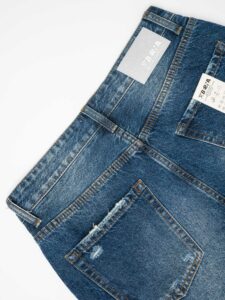 BERNA Jeans slavato senza rotture 233092 Blu (6)