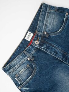 BERNA Jeans slavato senza rotture 233092 Blu (8)