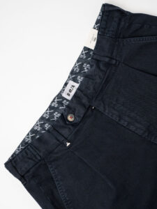 BERNA Pantalone basico invernale con pences 233194 Blu (7)