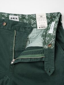 BERNA Pantalone basico invernale con pences 233194 Verde Bottiglia (7)
