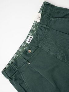 BERNA Pantalone basico invernale con pences 233194 Verde Bottiglia (8)