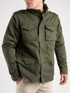 BL11 Giacchetta sahariana 4 tasche con imbottitura interna staccabile 24W04JK Militare (3)