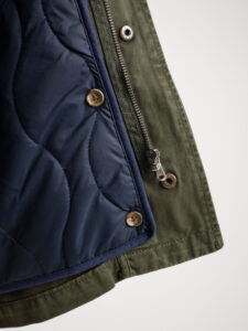 BL11 Giacchetta sahariana 4 tasche con imbottitura interna staccabile 24W04JK Militare (8)