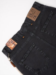BL11 Pantalone work con coulisse, bottone in vita e catenella removibile BULL Nero (1)