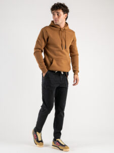 BL11 Pantalone work con coulisse, bottone in vita e catenella removibile BULL Nero (4)