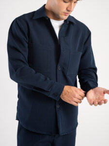 Coordinato giacchetta sportiva + Pantalone morbido coulisse PSV Blu4