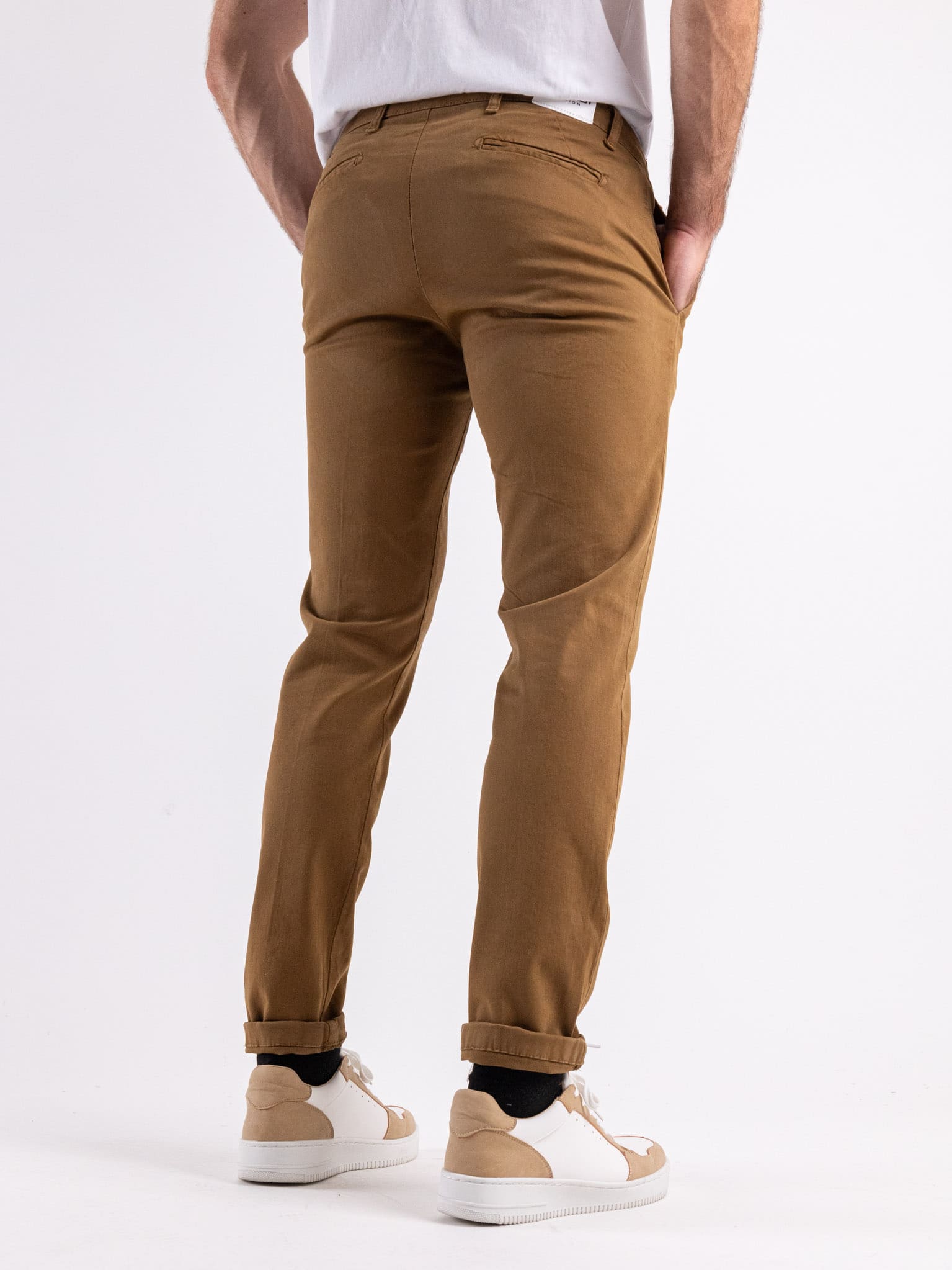 ESTASI Pantalone chinos invernale con risvolto made in Italy DETROIT Cammello Prezzo 35 00 Estasi Fashion