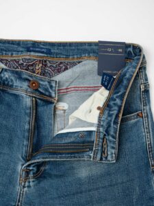 GIANNI LUPO Jeans skinny lavaggio medio, slavato e con piccole graffiature GL6190Q Blu (1)
